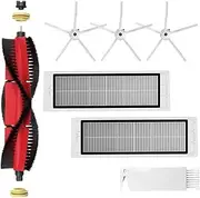 Replacement Parts for Xiaomi Roborock Vacuum Cleaner S5 Max S6 Max S6 Pure S6 MaxV S50 S51 S55 S60 S65 S5 S6 Accessory Kit Main Brush Side Brush HEPA Filter Cleaning Tool