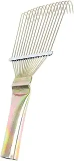 WOONEKY Horsehair Wool Comb Dog Deshedding Tool Horse Tail Brush Cattle Cleaning Brush Horse Grooming Livestock Rake Cleaning Tool Horse Massage Cleaning Brush Epilator Small Steel