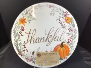 Pumpkin Cork Back Placemats Set of 4 Benson Mills Fall Harvest Thankful Flowers