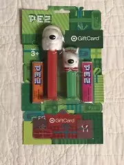 PEZ 2013 2014 Target Bullseye Santa And Mini Elf Dispensers W/ $5 gift card NIP