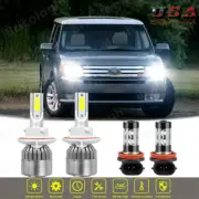 4x LED Headlight Hi/Lo H13 + H11 Fog Light Lamp Bulb for Ford Flex 2009-2018 (for: Ford)