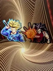 2 Pieces 3D Lenticular Motion Car Decal Stickers Dragon Ball Z Super Trunks