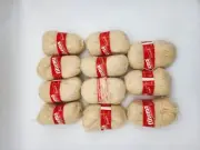 Vintage Filtema Italian Yarn Skeins 11 QTy Cream Color