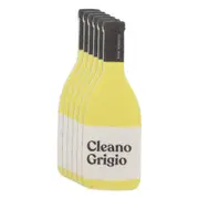 6x White Magic 18cm Scrubbly Wine Washing Sponge Glass/Cup Scrubber Yellow