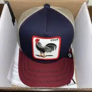 GOORIN BROS. The Farm The Cock Rooster Trucker Hat Cap Navy Blue O/S NEW