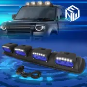 Universal Off-Road Blue Lens Roof Top Mounted Fog Light Lamp w/Switch+Harness (for: Honda)