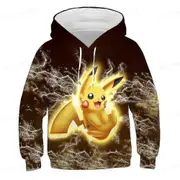 Sweatshirt 4-14t Children's Hoodie Anime Costume Picchu Hoodie Boys' And Girls' Sweatshirt Children's Sports Coat ADZ2DD2441 110