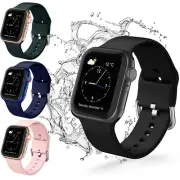 4Colors Soft Silicone Sport Wristbands Compatible with Apple Watch Strap 44/40mm