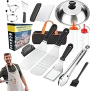 Grill Kit for Outdoor | Outdoor Barbecue Grill Tool Kit | 14X/Set Portable Heavy-Duty Stainless Steel Cooking Tools for Shrimp Vegetable Patio Skewering Camping Cooking Meat Garden