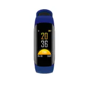 Z17c Custom Watchface Heart Rate Sleep Blood Oxygen Monitor Fitness Tracker Multi-lanuage Smart Watch BLUE COLOR