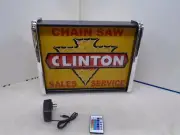 Clinton Chain Saw sales Service LED Display light sign box