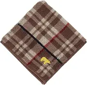 [ゴールデンベア] Golden Bear Men's Handkerchief Towel, Hand Towel, 22505030, Towel Handkerchief, Men's, Checkered Pattern, Beige (C) Approx. 9.8 x 9.8 inches (25 x 25 cm), Beige [C], 約 横25cm×縦25cm