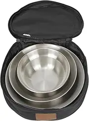 Camp Utensil Organizer,Tableware Carry Bag for Camping - High Capacity Round Cookware Pouch for Barbecue Gatherings Mountaineering Parties