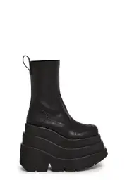 [DARKER WAVS] Compression Stacked Platform Boots