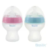 在飛比找momo購物網優惠-【Basilic 貝喜力克】寬口徑矽膠奶瓶250ml-兩色可