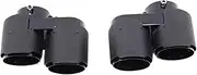 Compatible For BMW X5 X6 X7 G05 G06 G07 2019-2024 Quad Tailtip Muffler Carbon Fiber Exhaust Tip Tip Nozzle Exhaust Head(Carbon fiber)