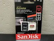 SanDisk 512GB Extreme microSDXC UHS-I Card with Adapter NEW