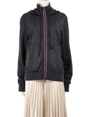 Navy Hooded Zip Jacket
