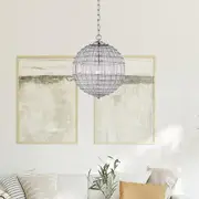 Hailey Classic Crystal Glass Pendant Light - Chrome, PL0203