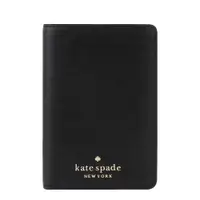 在飛比找蝦皮商城優惠-KATE SPADE 防刮皮革對開護照萬用夾(黑色)