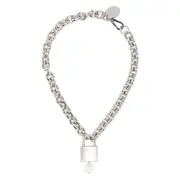 [Simone Rocha] Simone Rocha Padlock Pearl Necklace ONE SIZE SILVER