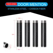 4x Real Carbon Fiber Auto Car SUV Interior Door Lock Knob Pins Handles Universal (for: Smart)