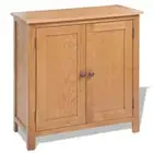 NNEVL Sideboard 70x35x75 cm Solid Oak Wood