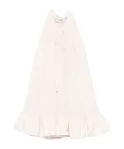 Round neck sleeveless dress 1,2 White