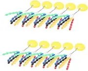 Space Bean Fishing Stops 10pcs Line Stops Beads Fishing Line Gear Floats Colorful Elliptical Olive-Shaped Bean Accessories Angling Gear