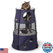 KandH Pet Products Cat Tower Tree Condo for Multiple Large Indoor Cats, Moder