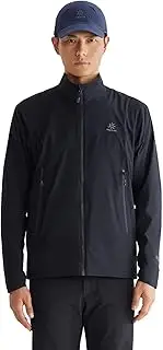 [KAILAS] Men's Lightweight Waterproof Stand Collar Rain Jacket Softshell Outdoor Raincoat Shell Jacket for Hiking Travel