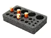 New Foam holds D AA AAA n cr123 cr2 cell battery storage fit Pelican 1050 case