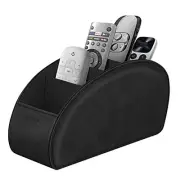 Remote Control Holder with 5 Compartments, E Anti-slip Desktop Caddy Storage