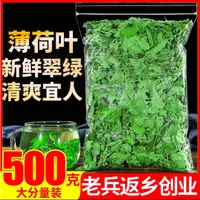 在飛比找蝦皮購物優惠-薄荷葉乾薄荷茶500g食用泡水新鮮烘培另售特級野生