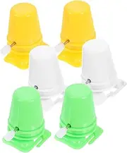 Generic 6pcs Clockwork Walking Movement Clockwork Mechanism for Clockwork Robot Dancing Walking Robot Mini Rewinding Part for Plaything Robot Part Plastic