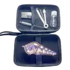 4" Colorful Glass Pipe Conch Pyrex Smoking Hand Pipe Herb Bowl Spoon Girly & Box