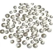 Nickeled Washers Flat with Round Holes for Wall Clock Assorted Pack Of 100 Pcs