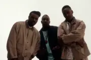 Philadelphia-based Rap group Three Times Dope appears in a photo - Old Photo 9
