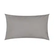 250 Thread Count Cotton Rich Standard Pillowcase - Grey