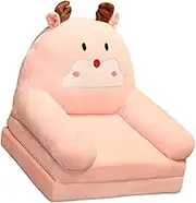 Kids Couch, Children Couch, Washable Convertible Sofa to Lounger Mini Sofa Toddler Chair Folding for Home, Playing Room, Deer 2 Layer