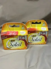 BIC Soleil Refill Razor Blade Cartridge Refills 2 New Boxes 8 Refills Total NIP