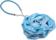 [TENDYCOCO] Sky-Blue Women Coin Purse Silk Wallet for Women Polyester Cute Coin Wallet Purses