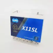 KMC X11SL Bike Chain 11s FIt Shimano/SRAM/Campagnolo 118L Silver Retail package