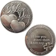 Lucky Love Coin I Love You Commemorative Coin, Commemorative Coin Lucky Love Words Romance Couple Collection Art Gifts Souvenir