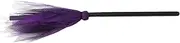Toyvian Halloween Witch Broom: Plastic Witch Broomstick with Mesh, Kids Cosplay Props for Halloween Masquerade Costume Party Dress Up Accessories(Random Color)