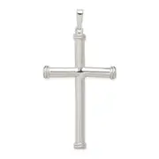 Sterling Silver Polished Hollow Cross Pendant