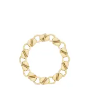 shell chain necklace in metal One size,M light gold
