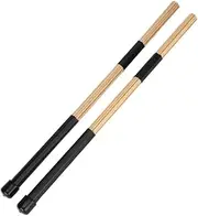 Vaguelly Bamboo Drum Brushes 1 Pair of 40cm Jazz Drum Brush Sticks for Musician