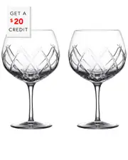 Waterford Gin Journeys Set of 2 Balloon Glasses with $20 Credit