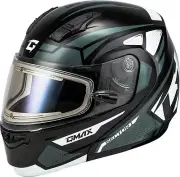 GMAX MD-04S Sector Modular Snow Helmet w/Heated Electric Shield Black/Silver